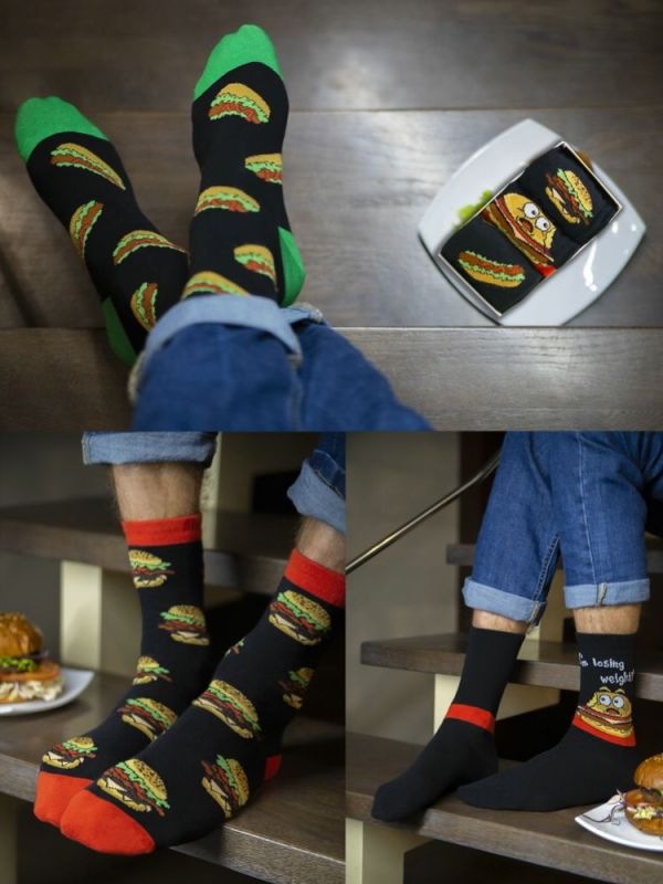 Socks for children Fast Food (3 pairs in a pack)