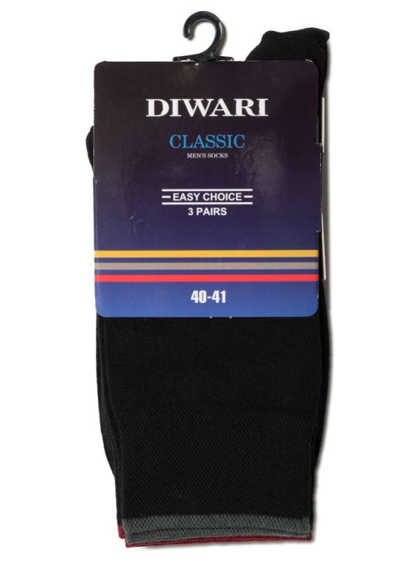 Men's socks DiWaRi Classic 5s-08sp (3 pairs)