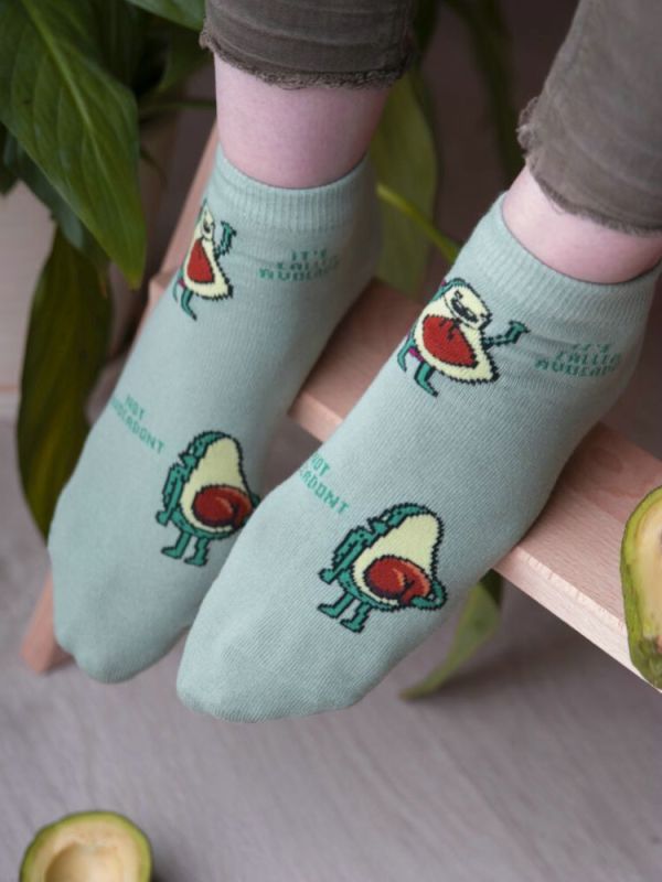 Women's Avocado Socks (6 pairs per pack)