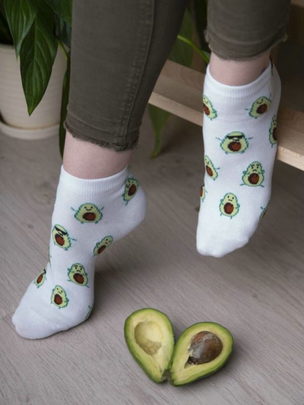 Women's Avocado Socks (6 pairs per pack)