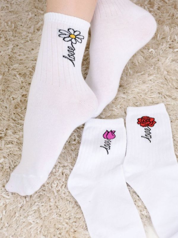 Socks for children Flora (3 pairs in a pack)