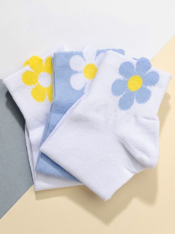 Women's socks Daisy (3 pairs in a pack)