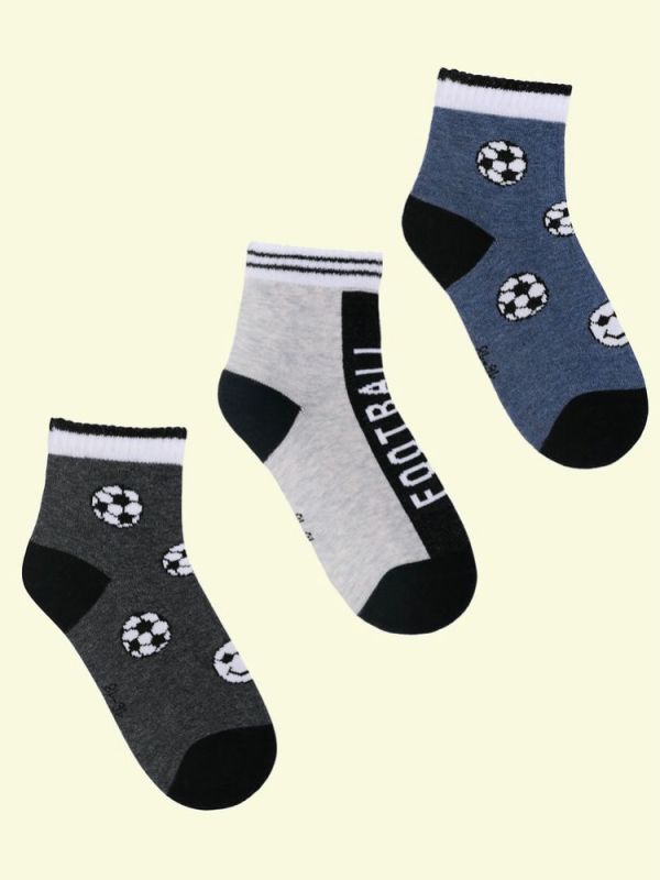 Children's Socks Football (3 pairs per pack)