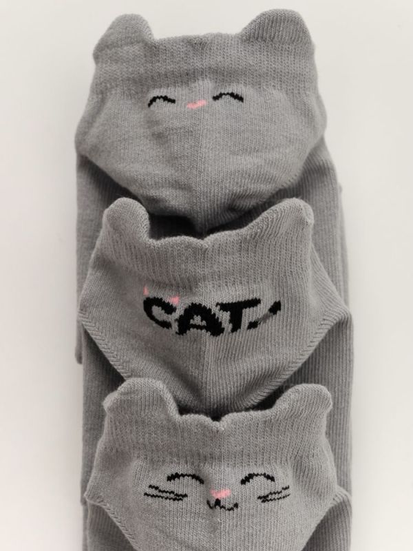 Women's Socks Cat (3 pairs in a pack)