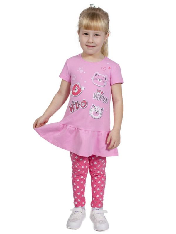 Set for girl (tunic + leggings) L2846-7193