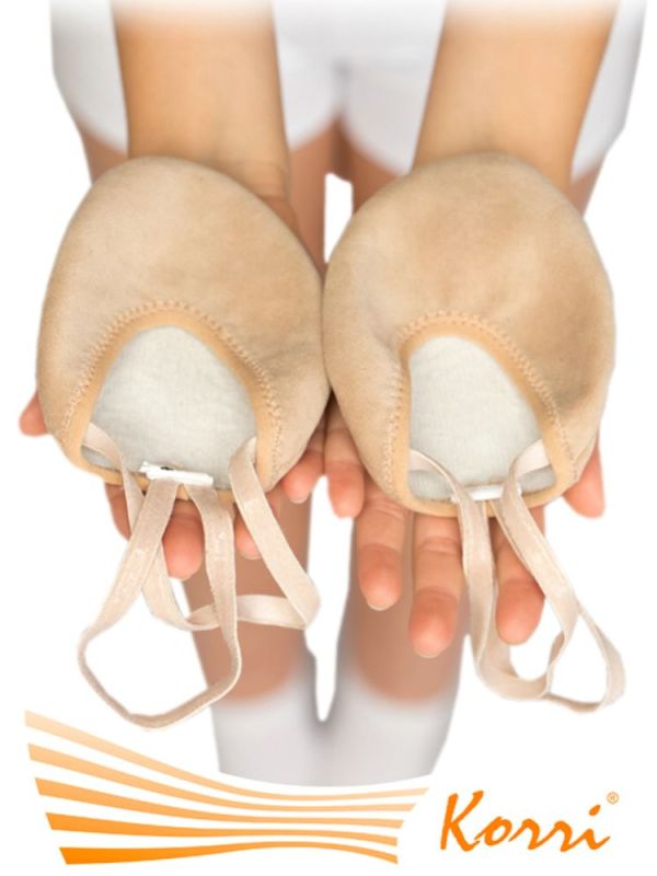 Teddy half-toes with silicone elastic band