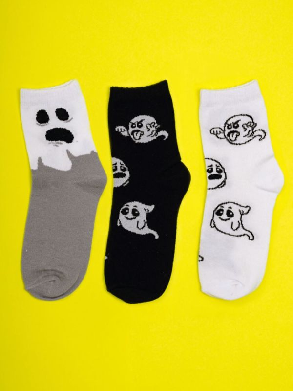 Socks for children Ghost (3 pairs in a pack)