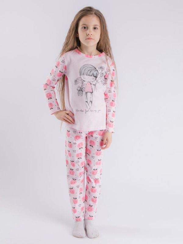 Pajamas for girl (sweatshirt + pants) R201786