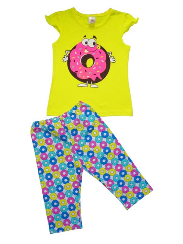 Pajamas for a girl (sweatshirt + pants) R208645