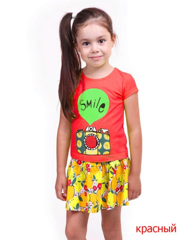 Suit for girl (jumper+skirt) R608735