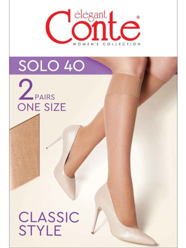 Women's socks SOLO 40 den (2 pairs)