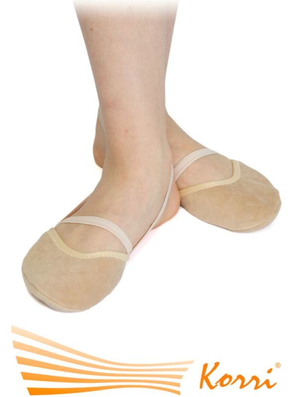 Teddy half-toes with silicone elastic band