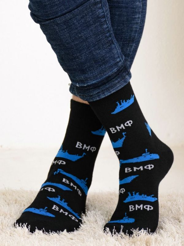 Men's Navy Socks (3 pairs per pack)